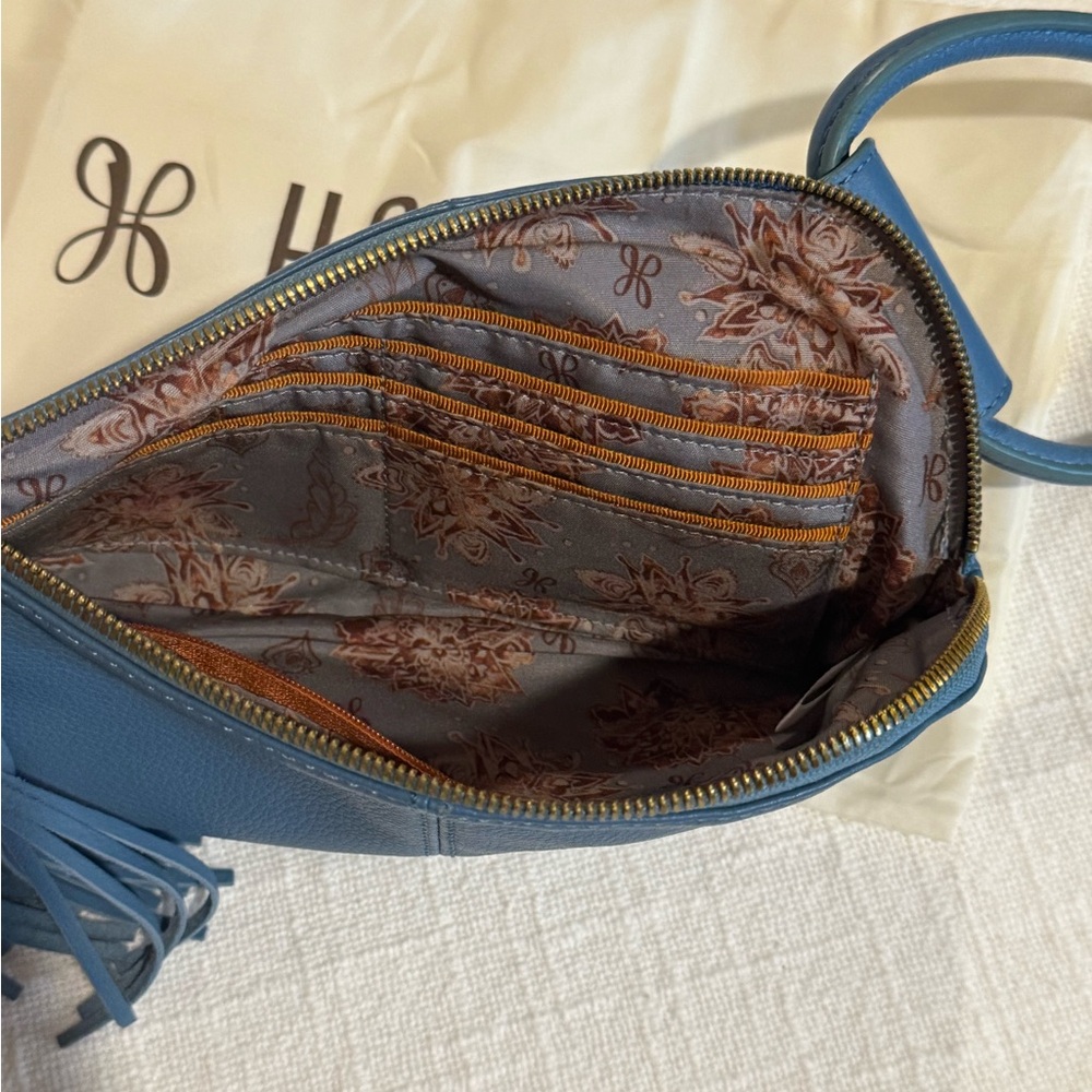 Hobo Blue Leather Wristlet - Picture 3 of 3